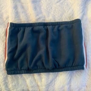 tube top and joggers